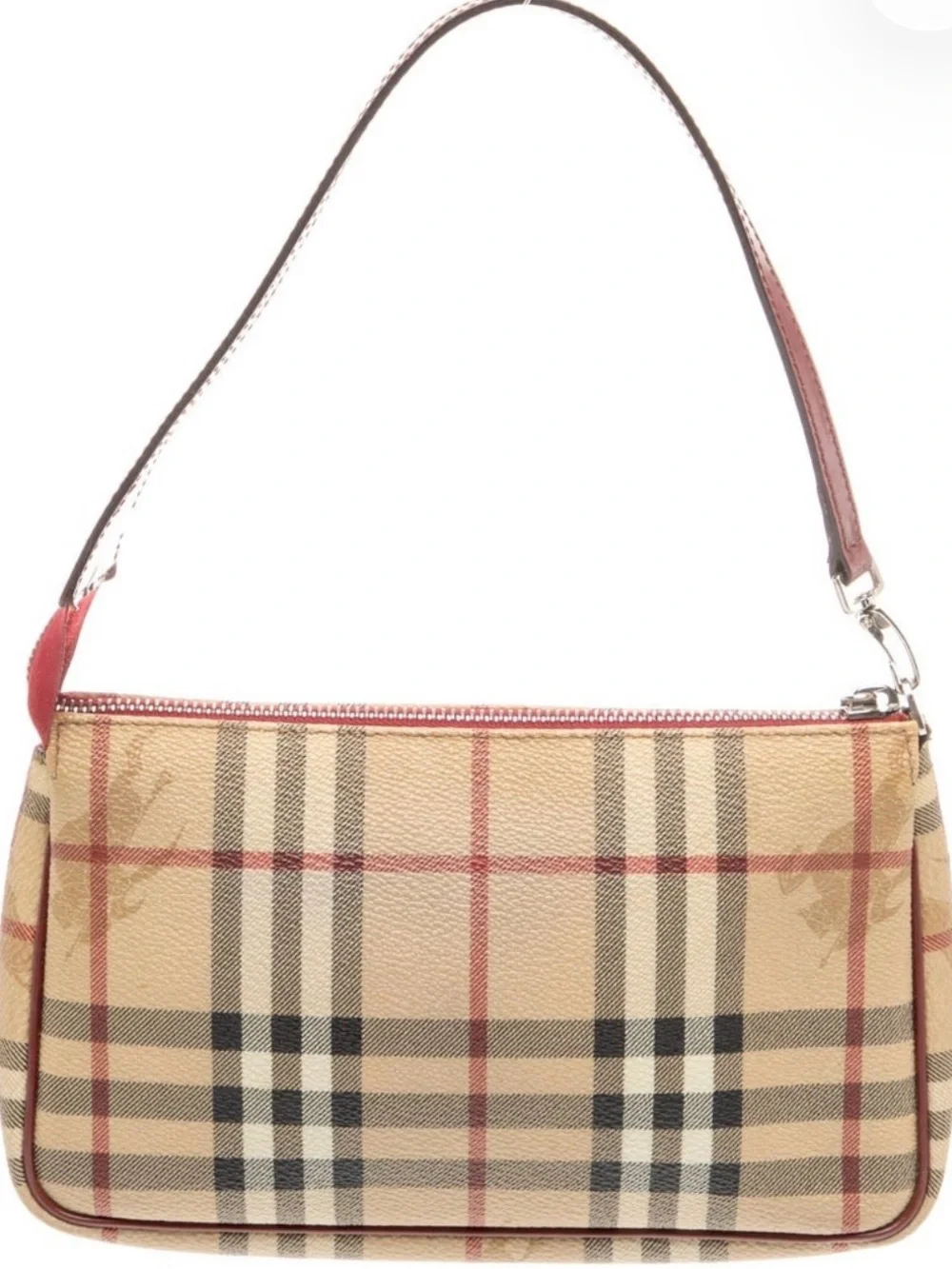 Vintage Burberry Haymarket Check Mini Shoulder Bag Y2K